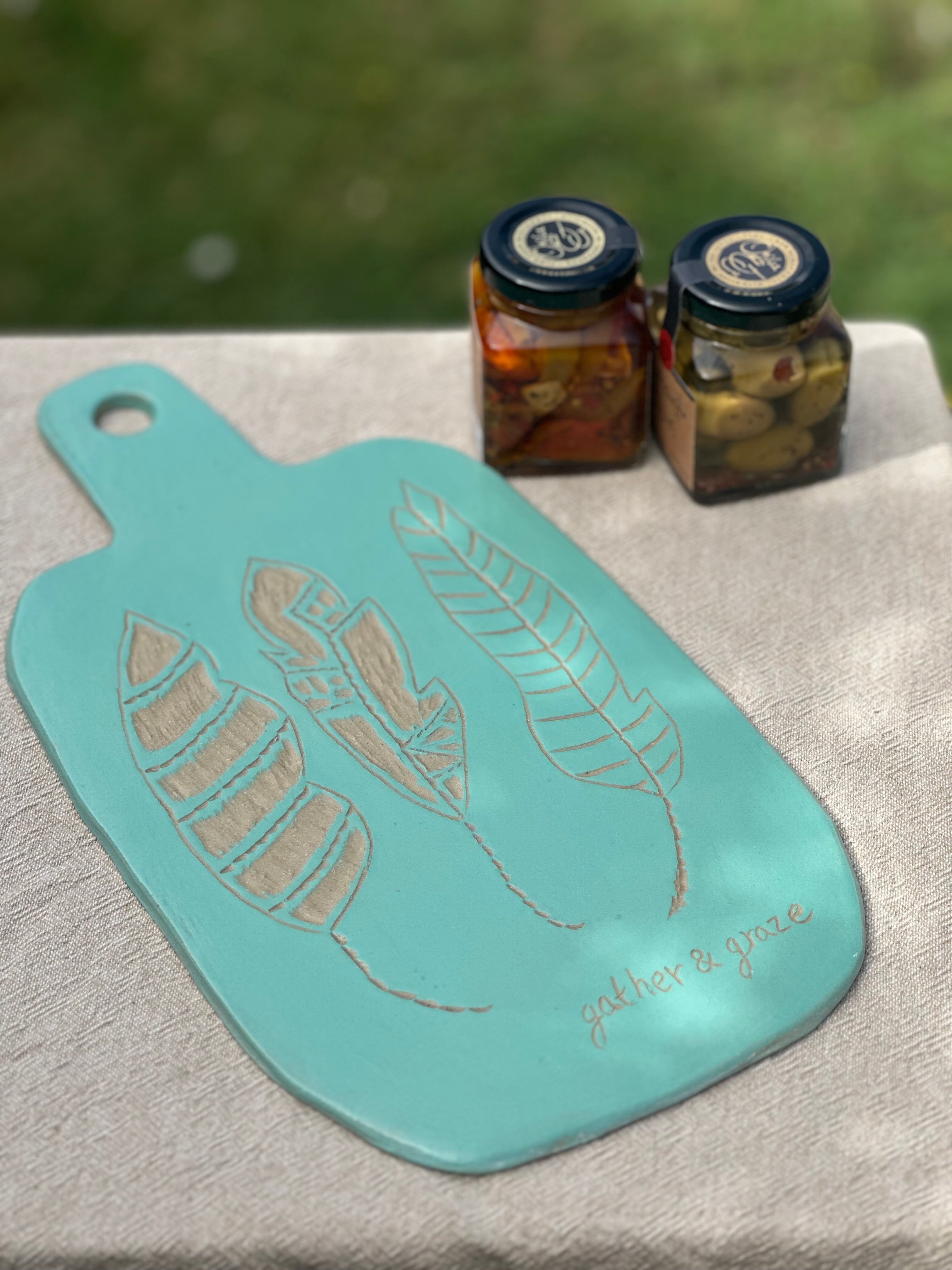 Handmade Ceramic Grazing Board | Gather & Graze