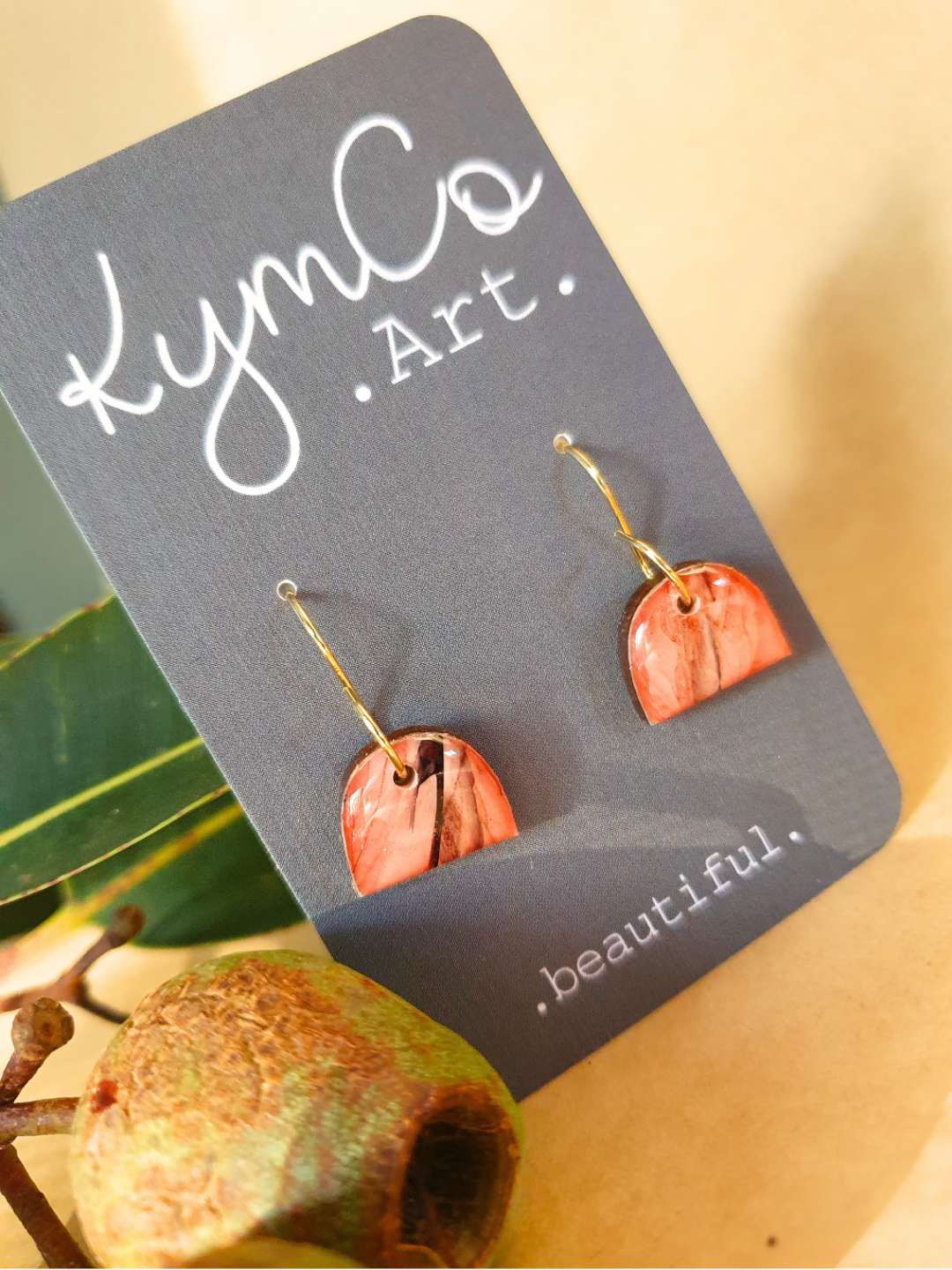 The Sunburnt Country Collection | Resin art jewellery | Pendants, studs and small dangle earrings