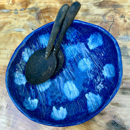 Spotty Dotty ceramic salad bowl