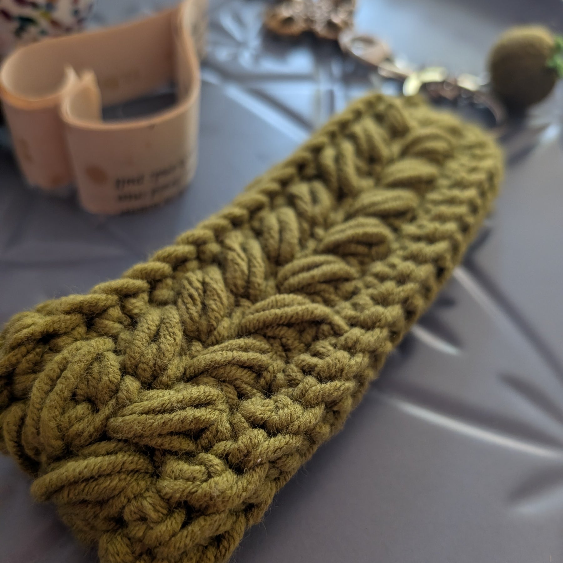 Keychain Bracelet Fob Green