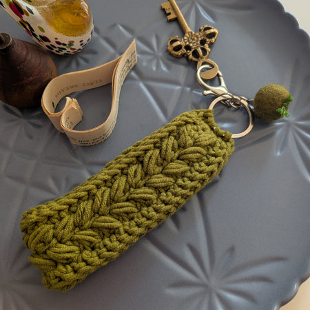 Keychain Bracelet Fob Green
