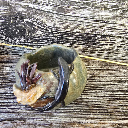 Lizard on a rock trinket dish