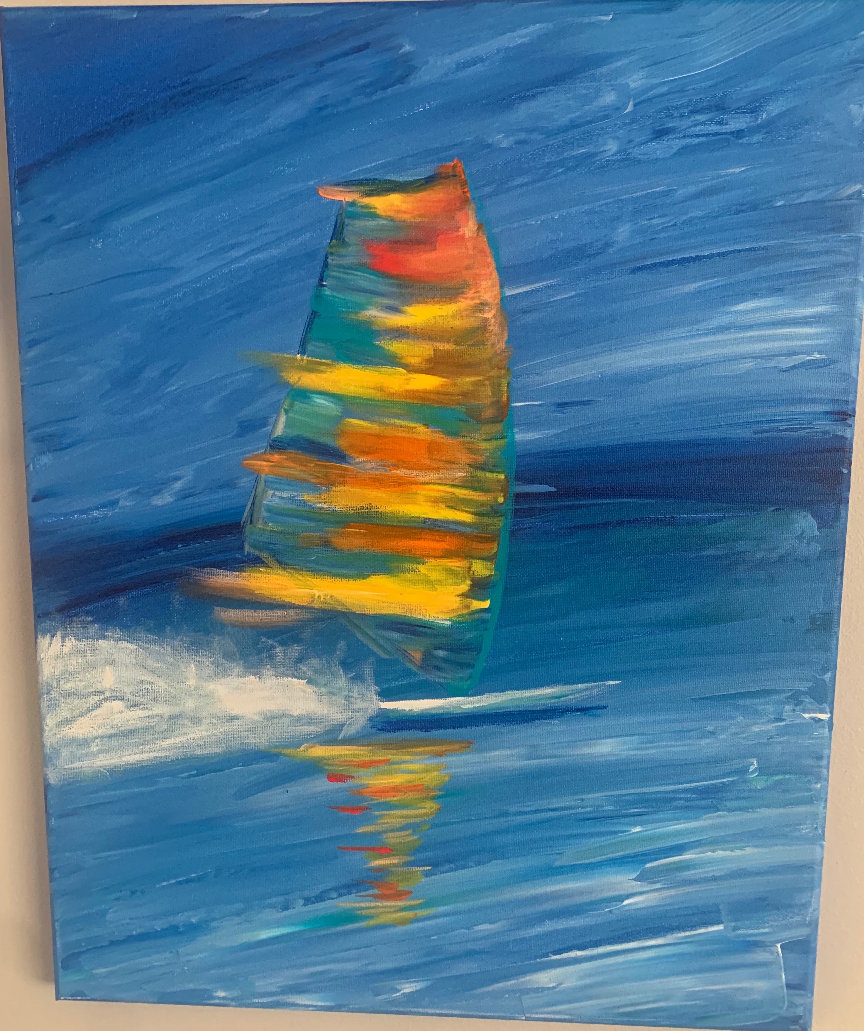 Windsurfer Wall Art Water Surf Seascape