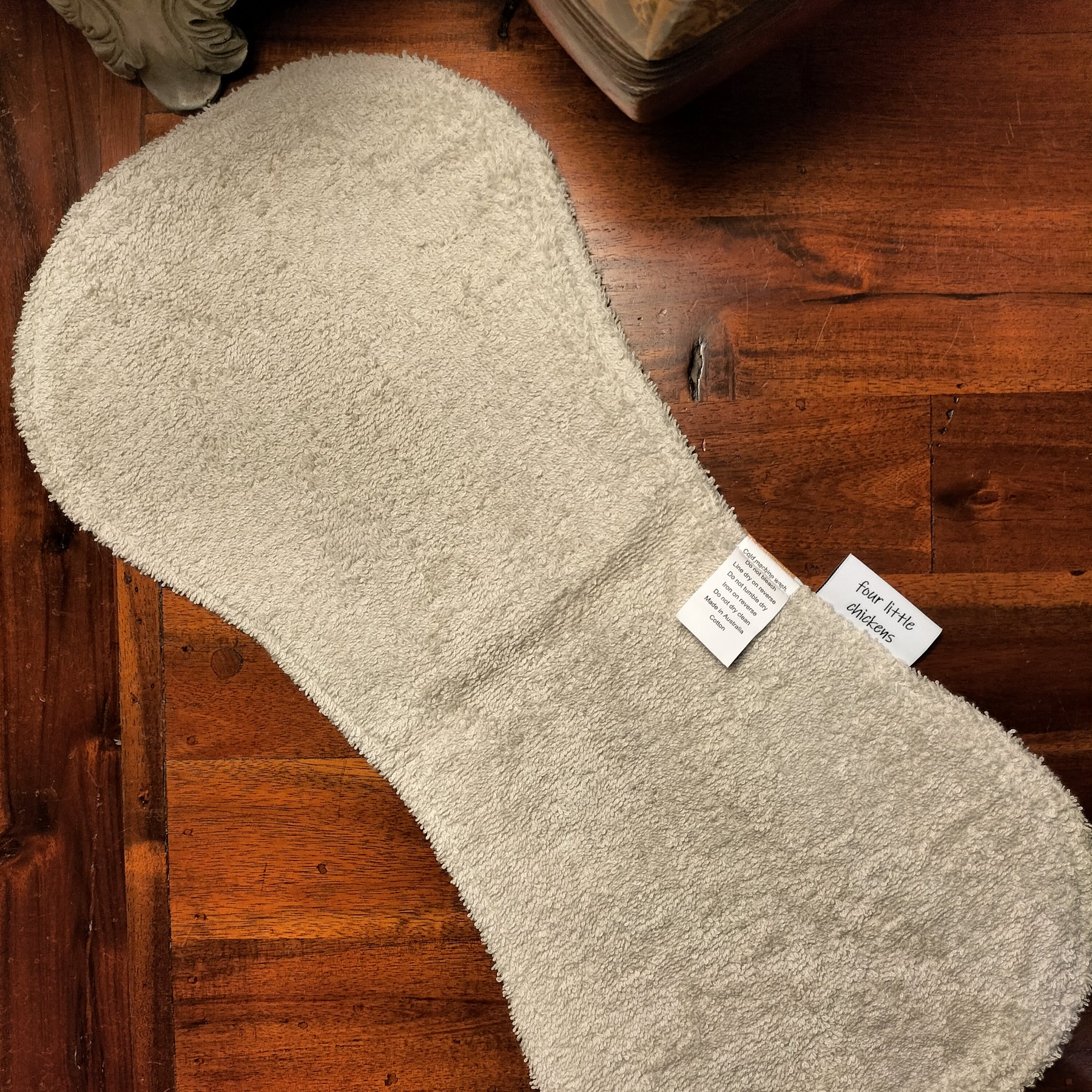 GROOVY CATS BURP CLOTH WITH STONE TOWELLING