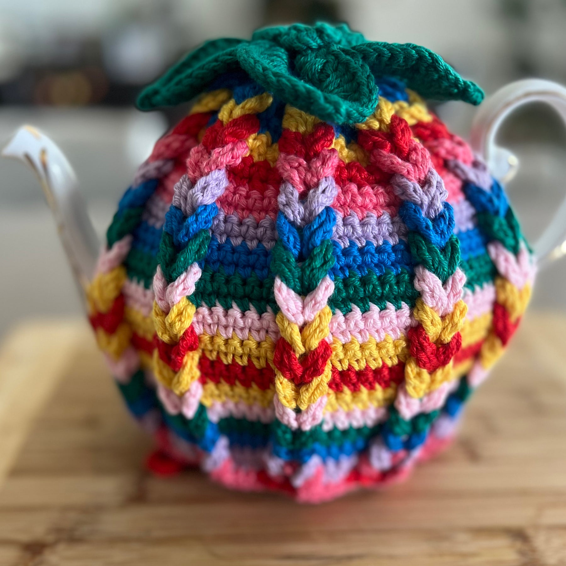 Crochet Teapot Cosy - 4 different designs