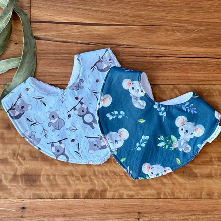 Australiana Baby Bib Set | Koala Buddies | Ready to Ship