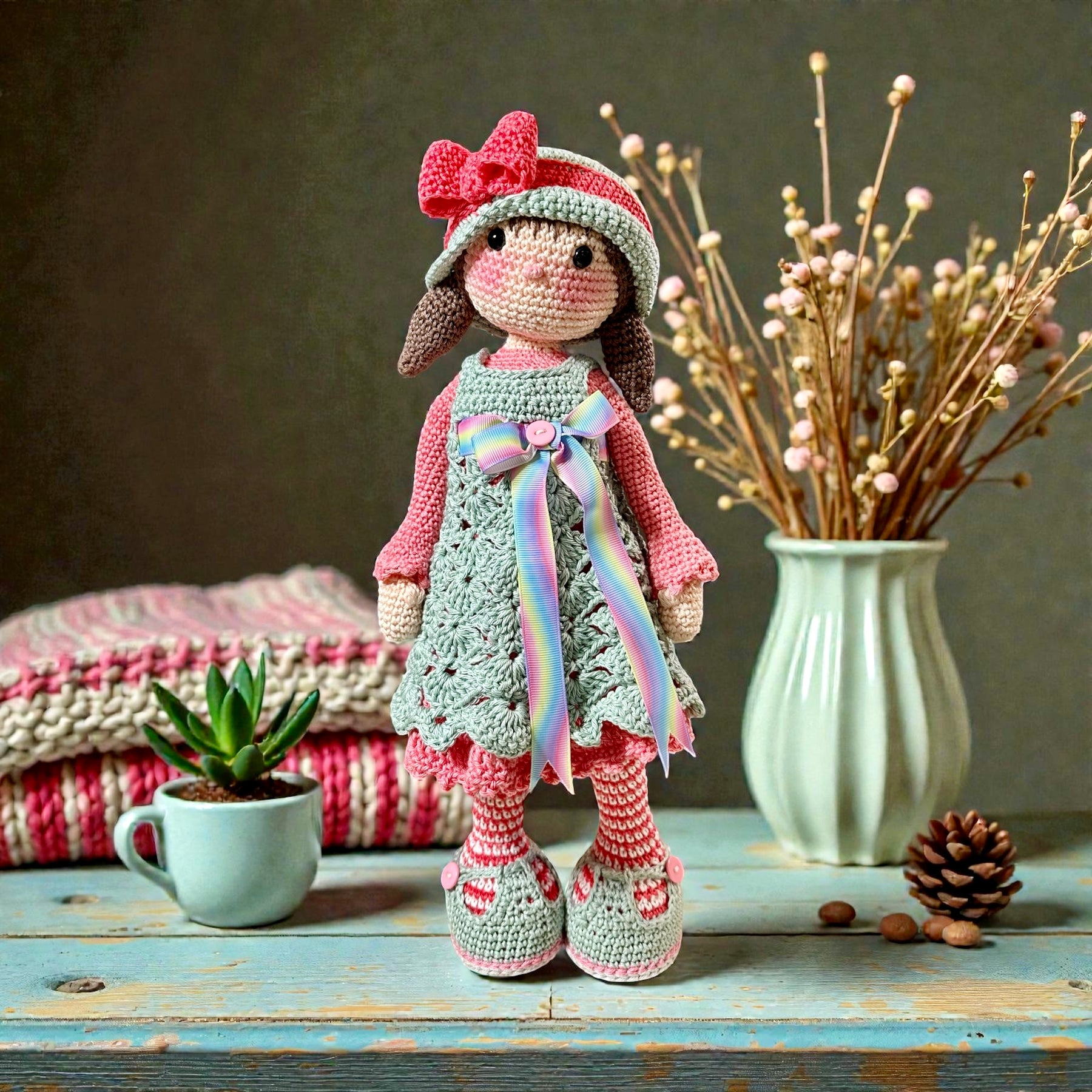 Crochet Amigurumi Art Doll