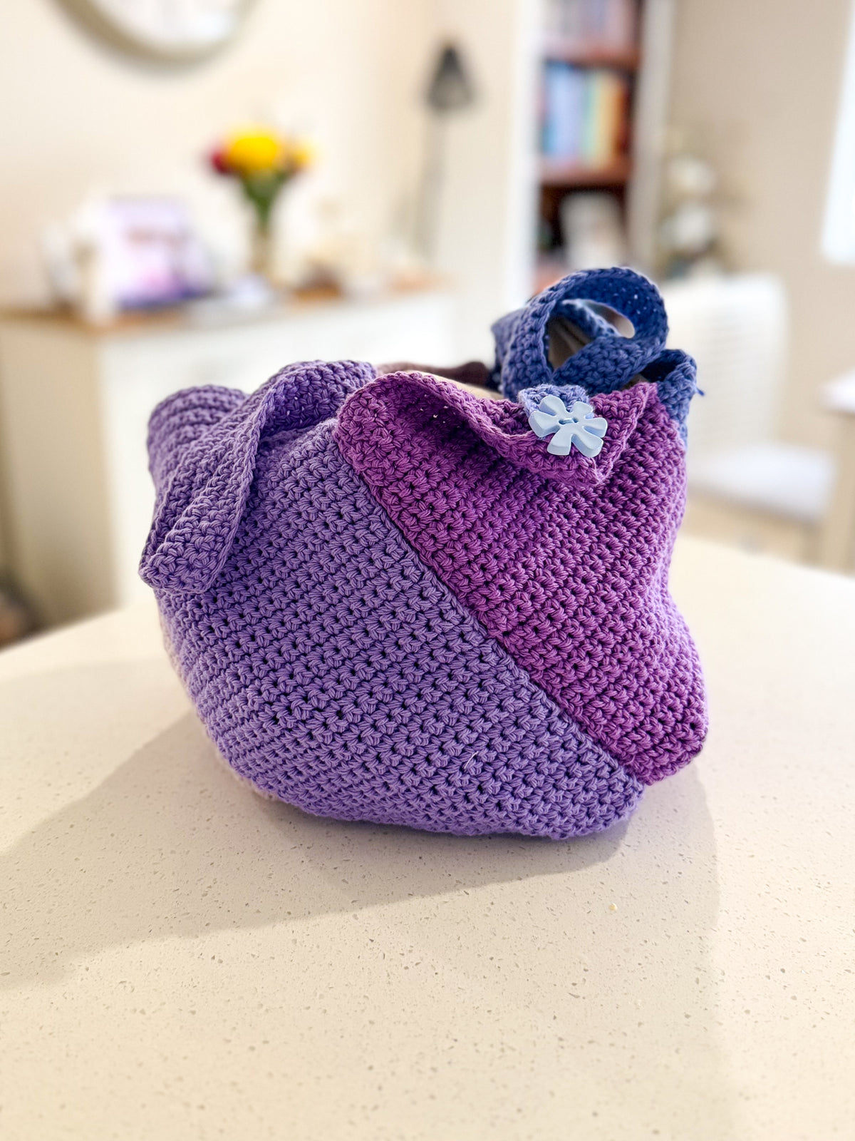 #102 Windmill Bag made with Cotton Yarn