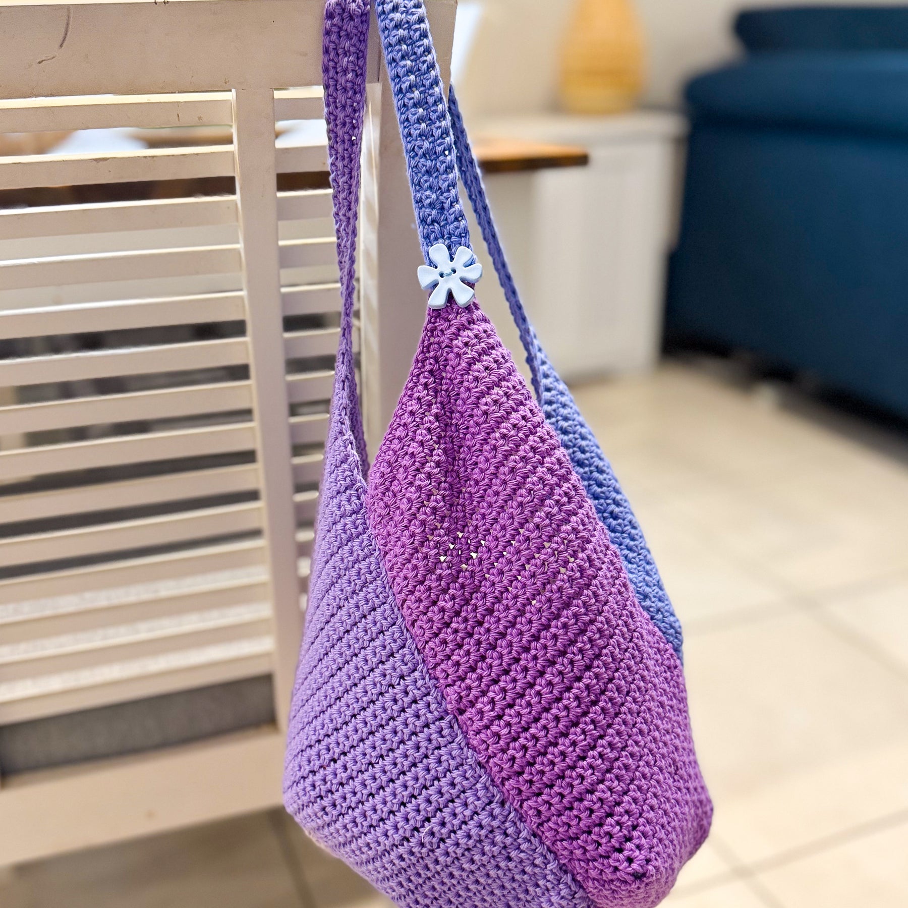 #102 Windmill Bag made with Cotton Yarn