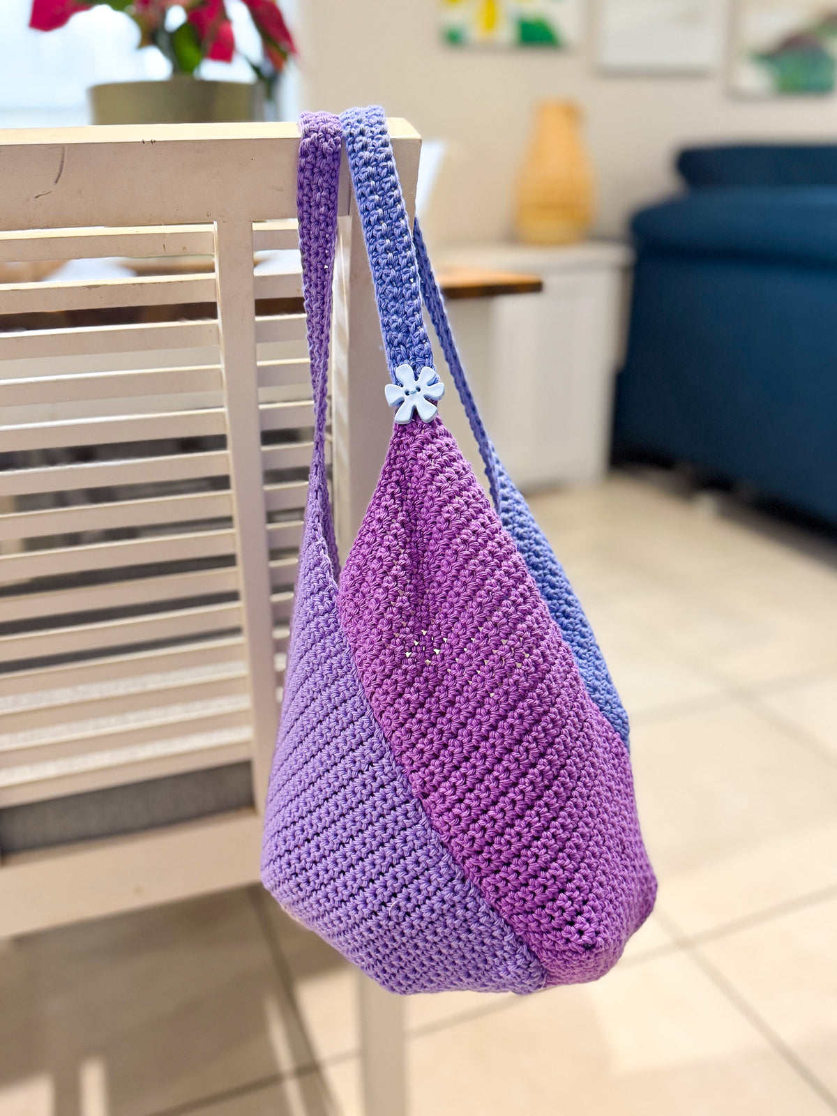 #102 Windmill Bag made with Cotton Yarn