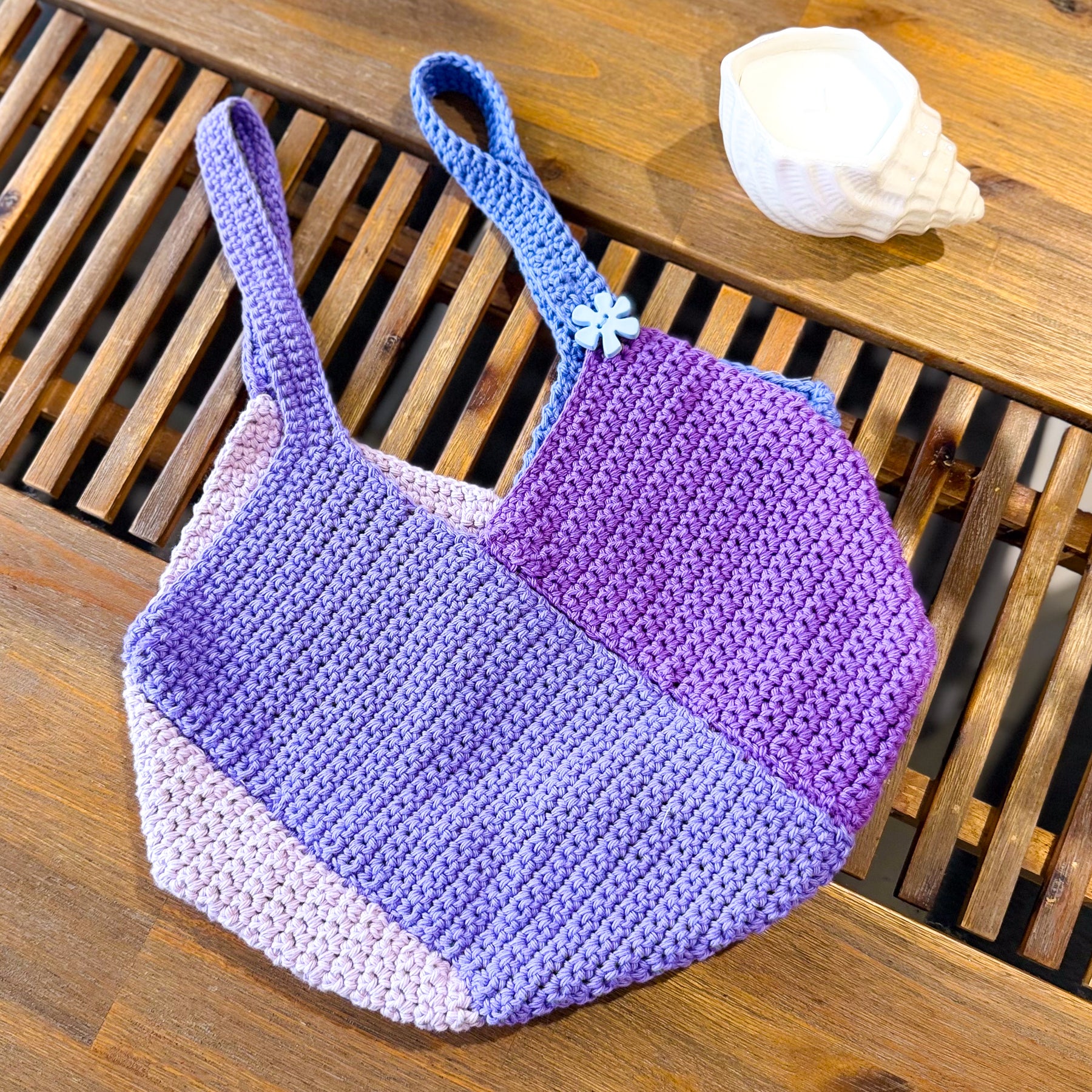 #102 Windmill Bag made with Cotton Yarn