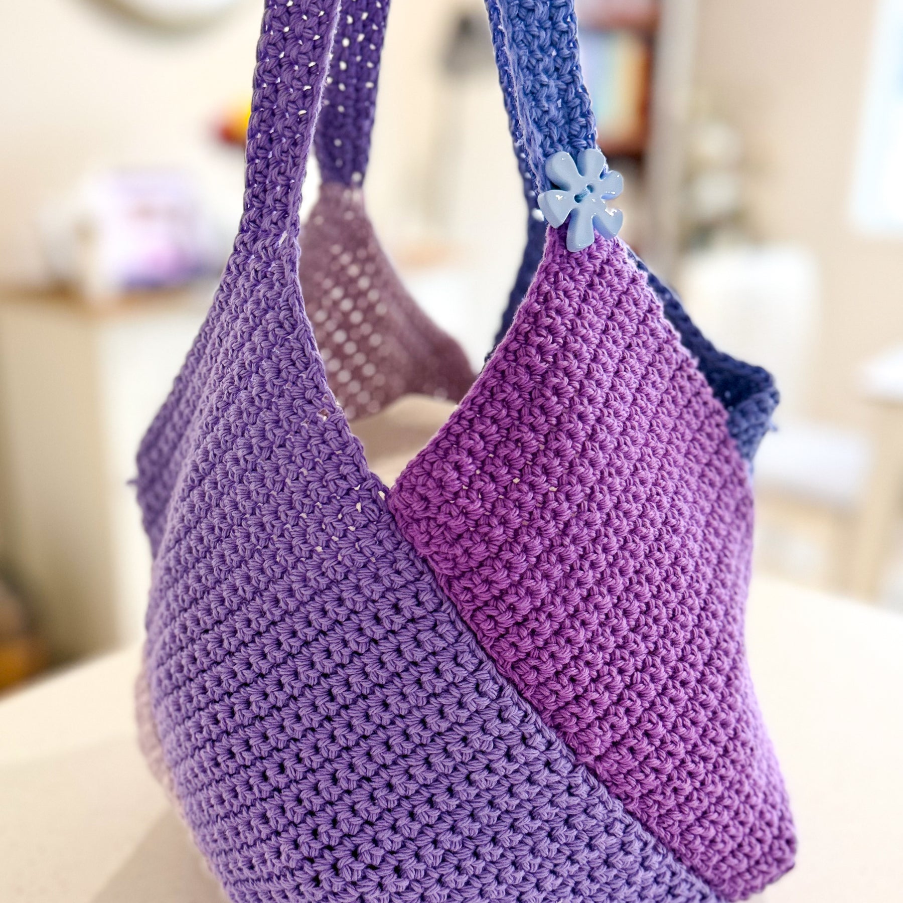 #102 Windmill Bag made with Cotton Yarn