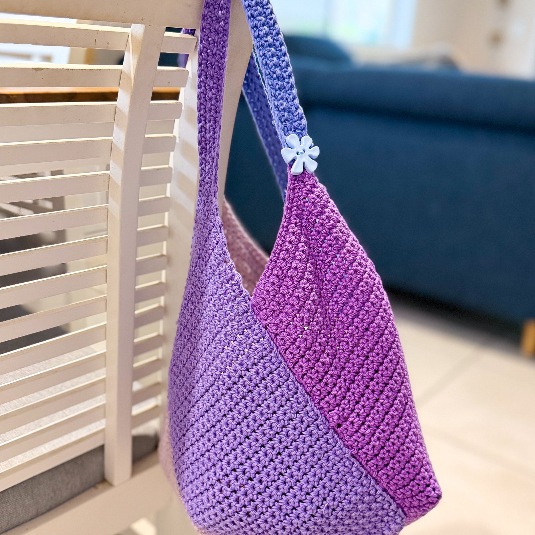 #102 Windmill Bag made with Cotton Yarn