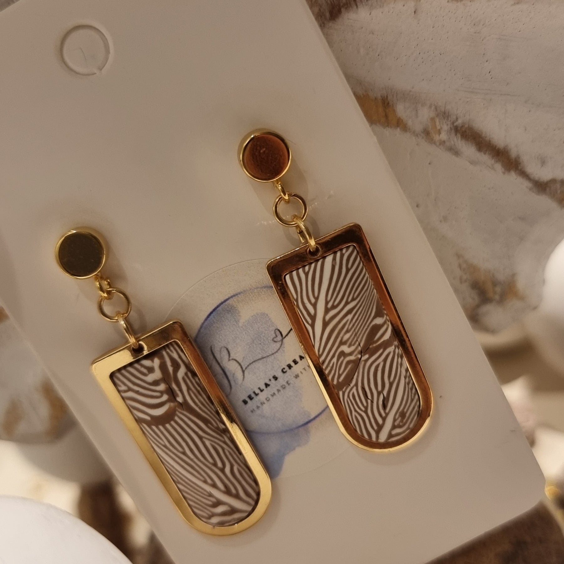 Golden Safari Dangles - Medium