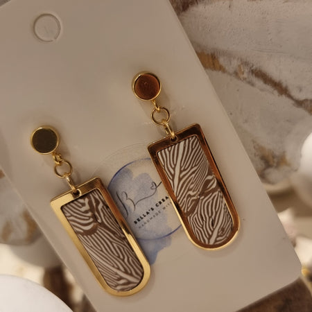 Golden Safari Dangles - Medium