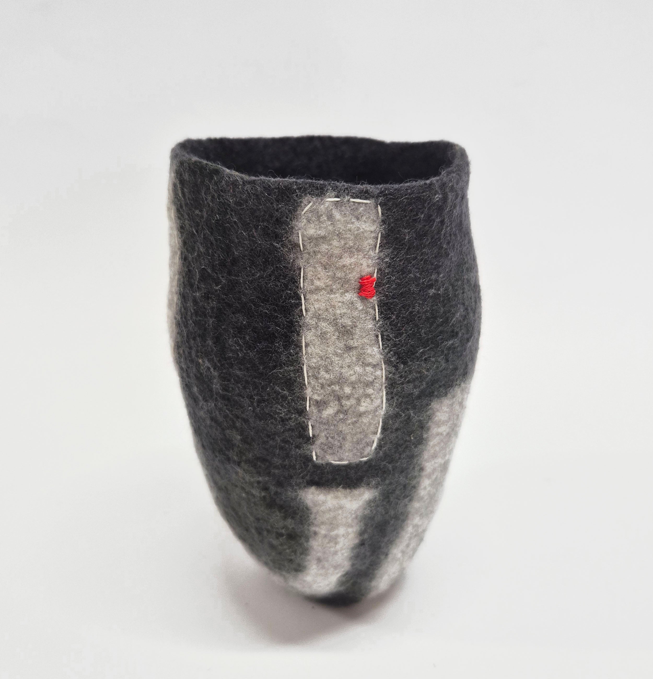 Modern Textile Art Vase - Felt Vessel