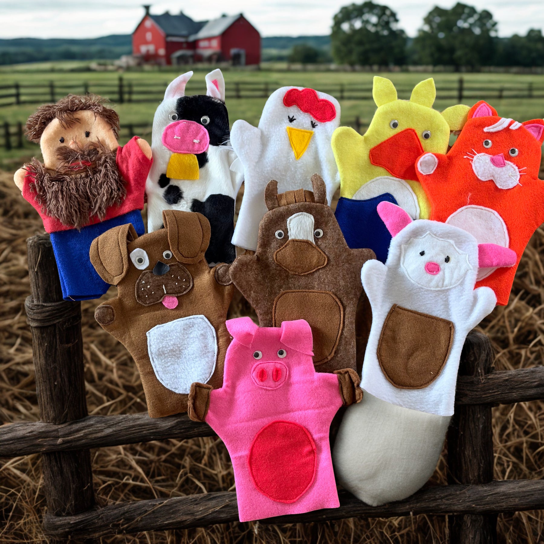 Farm Yard Hand Puppet Set