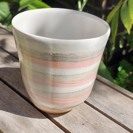 Stripe handless cup