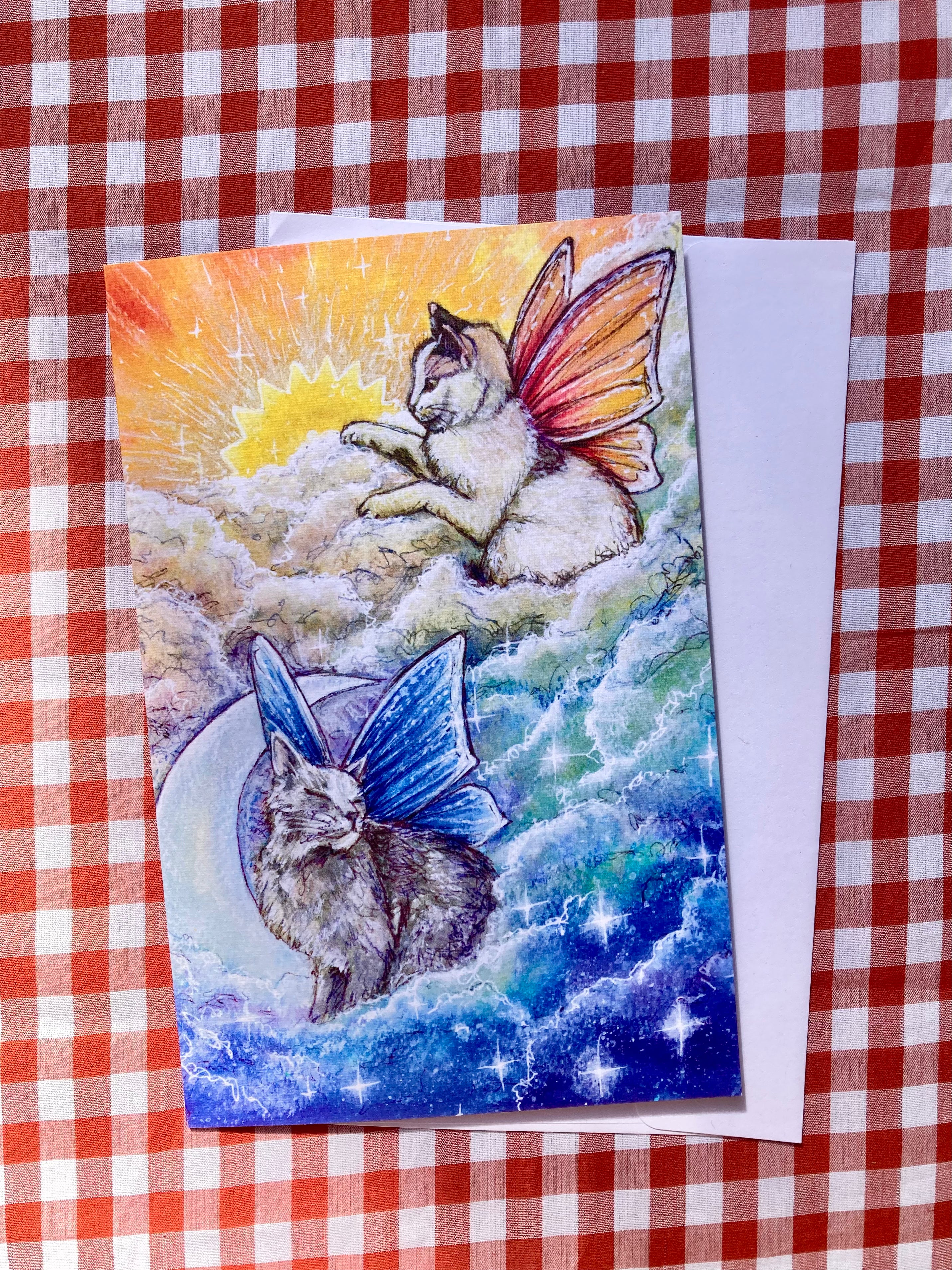 Fairy Cat Greeting Cards