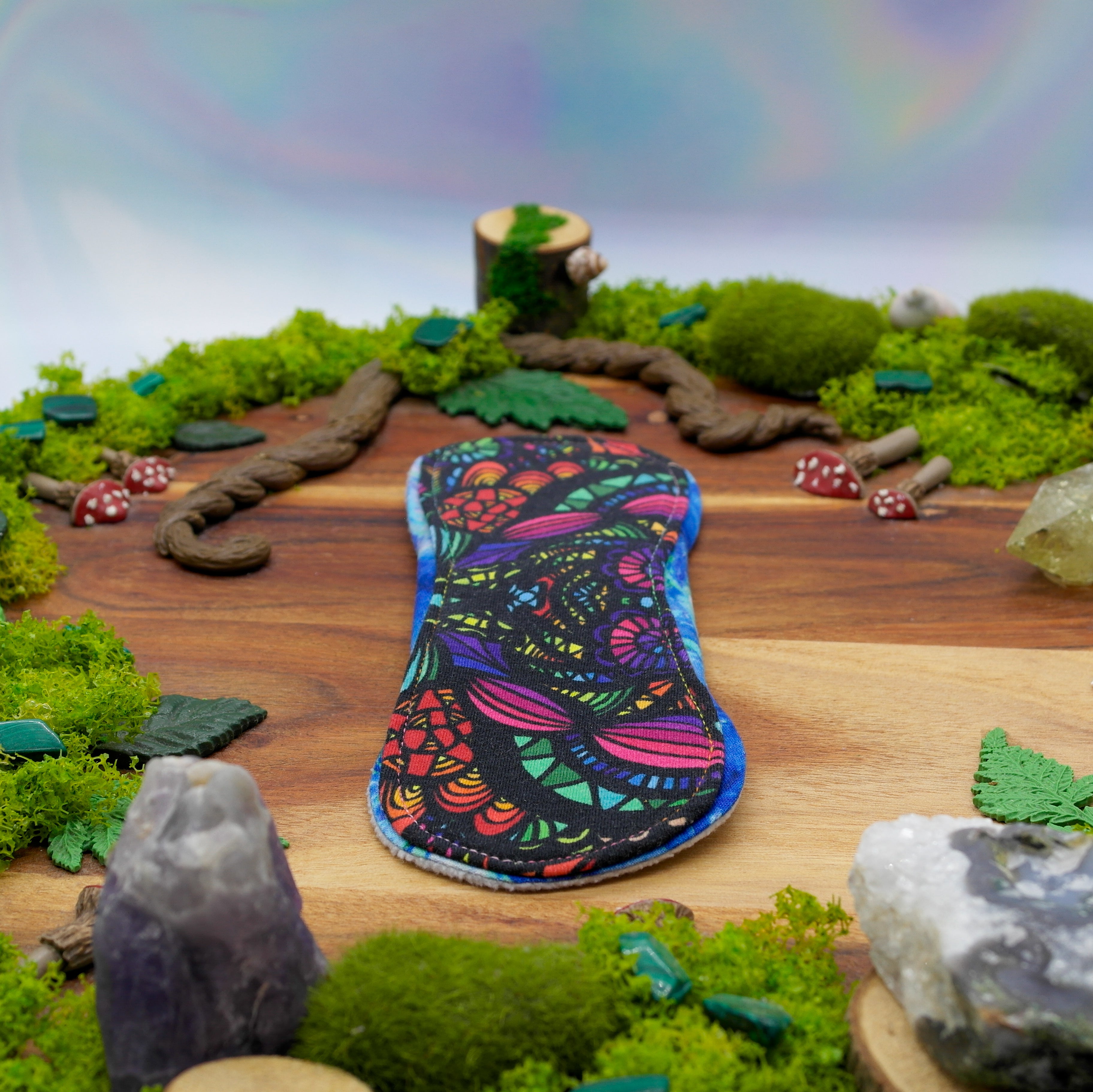 Ecofriendly reusable cloth pad 8" Heavy (mishmash) - synchronicity