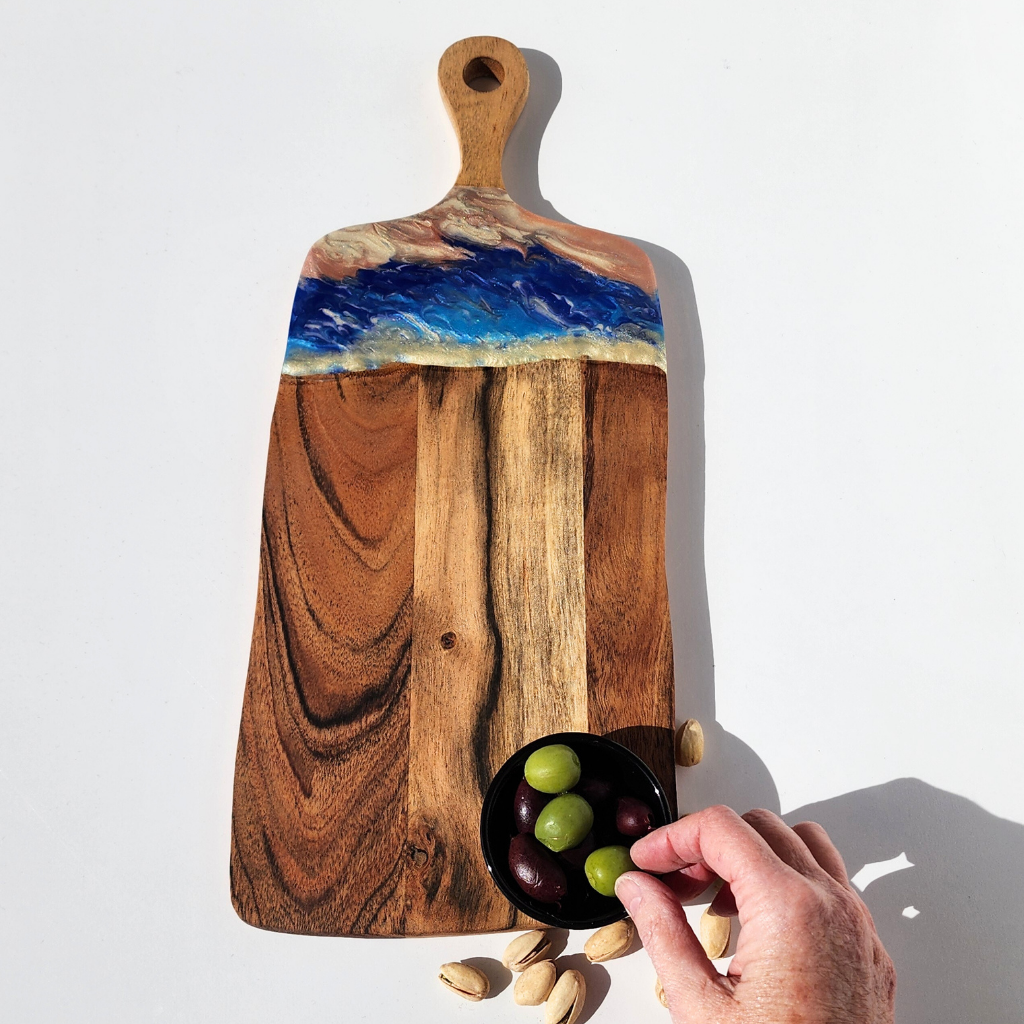 "Beach Sunset" - Resin Display Board