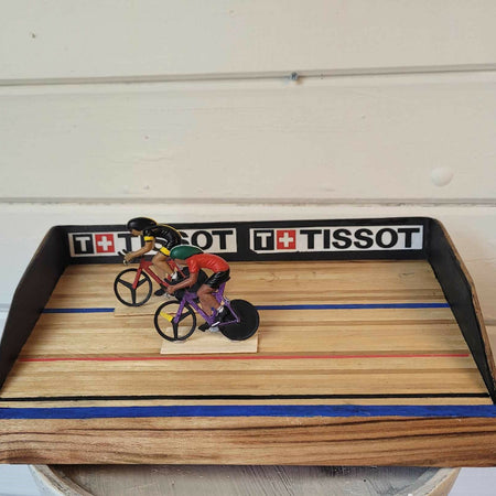 Track cycling sprint cycle racing velodrome cyclist desk top art