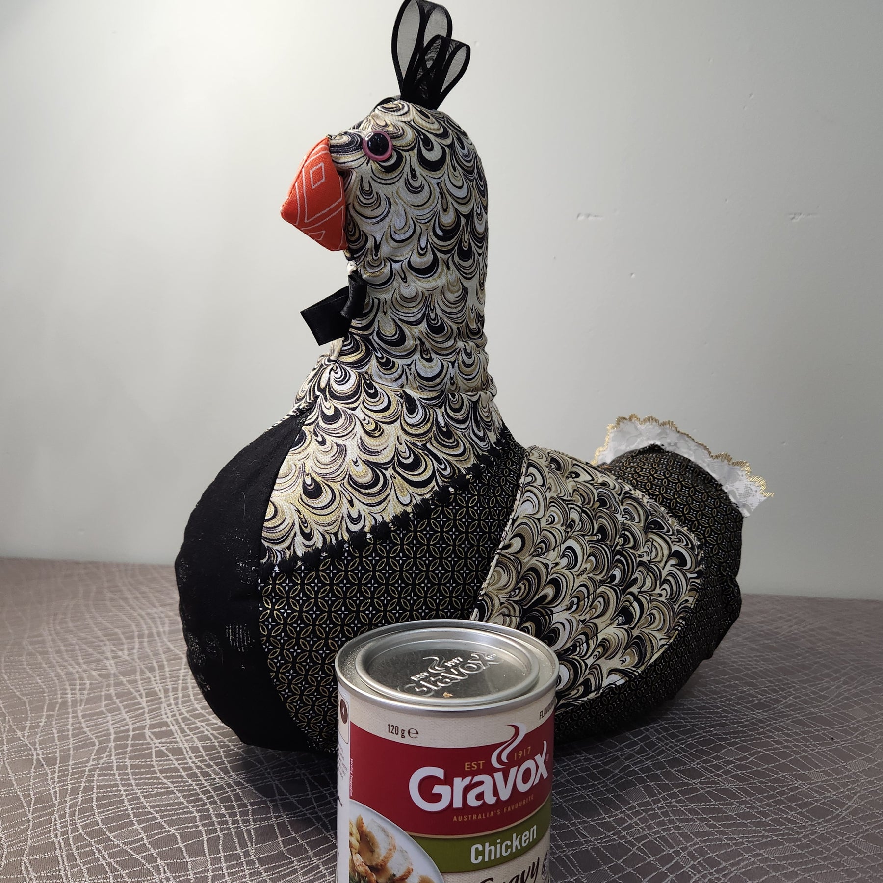 Patchwork Chicken Doorstop