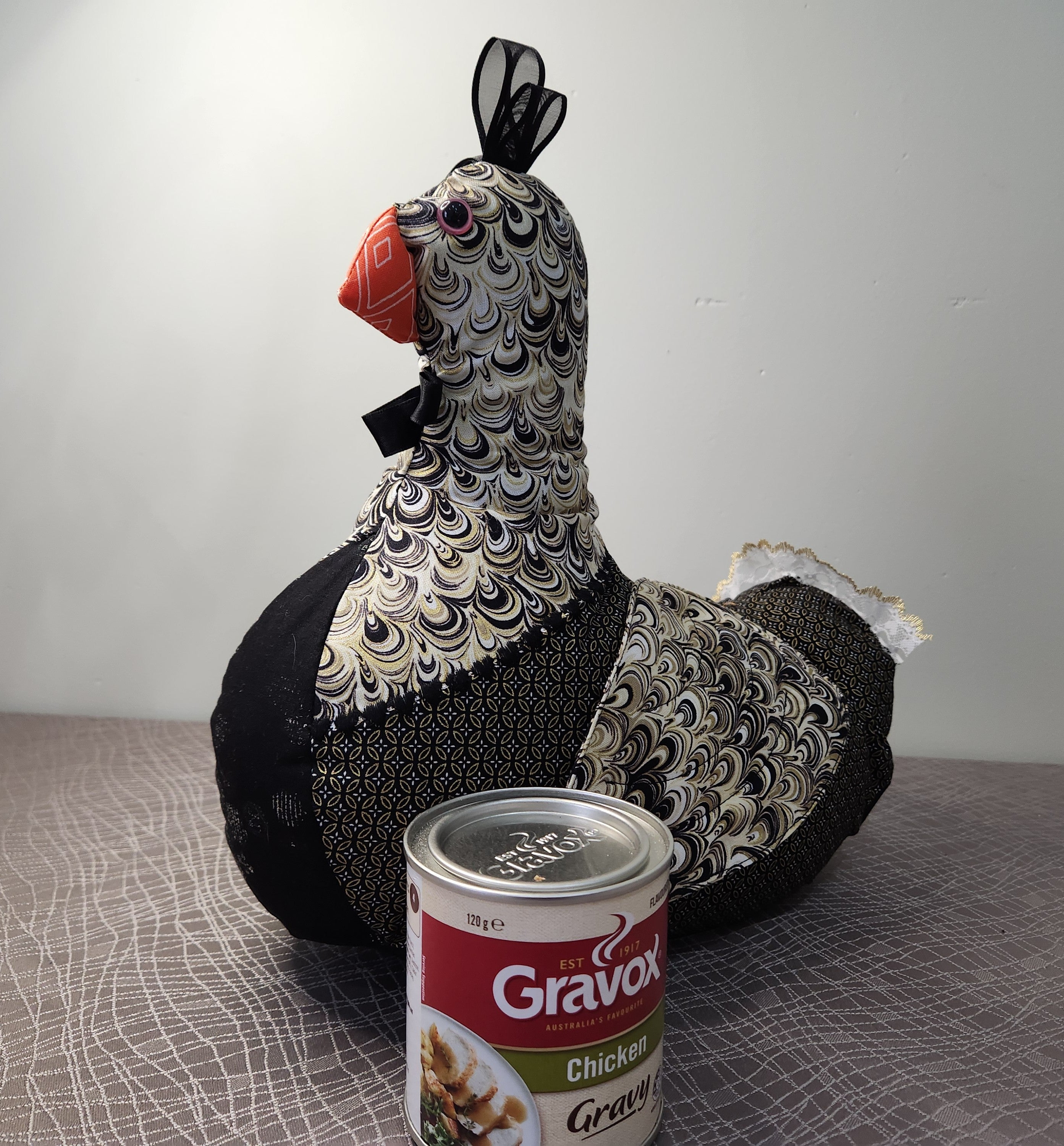 Patchwork Chicken Doorstop