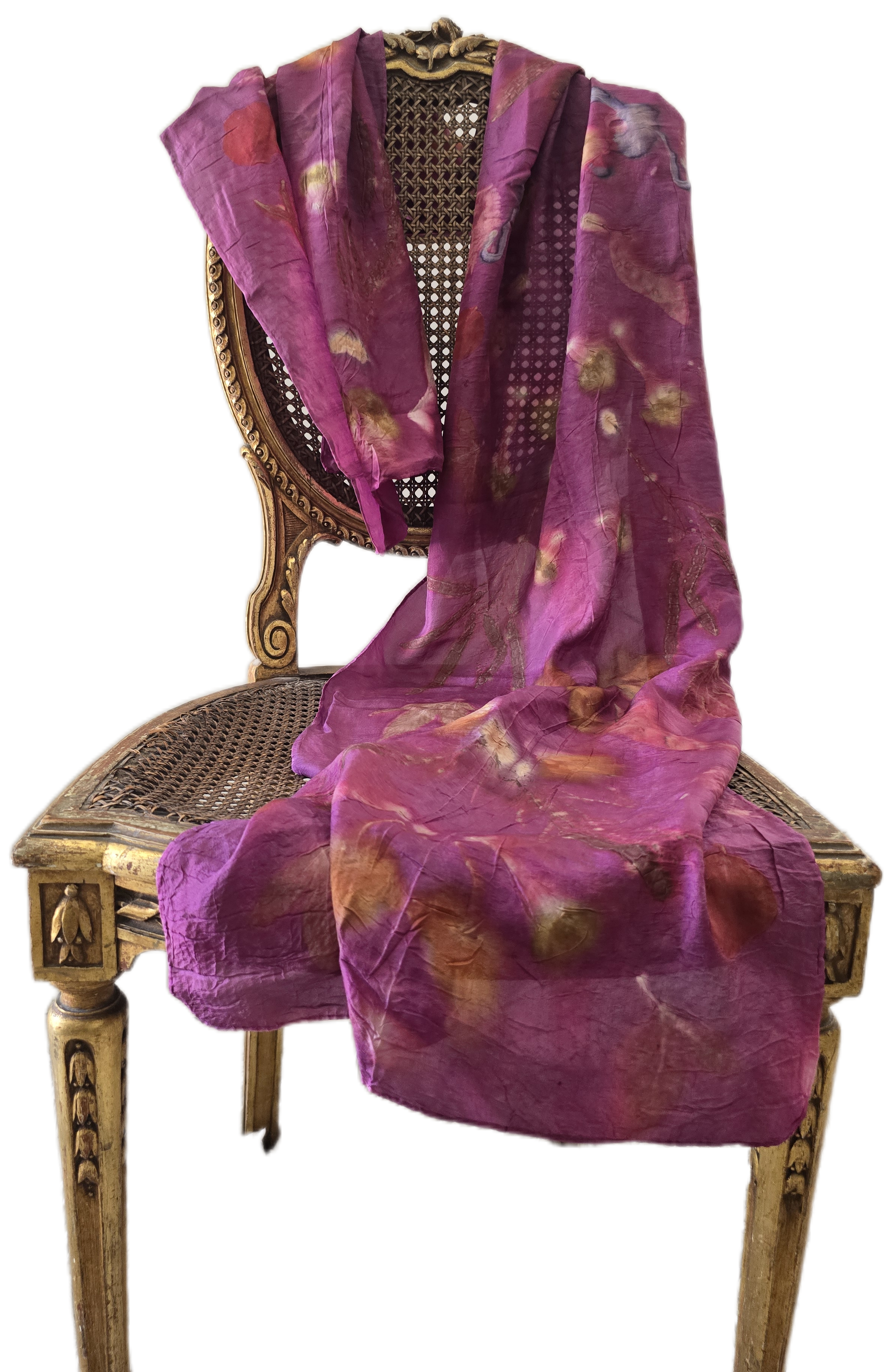 Eco Printed Silk Scarf