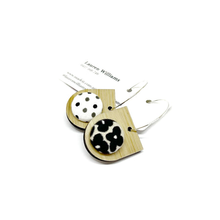 Double Sided Bamboo and Kimono Drops - Black and White