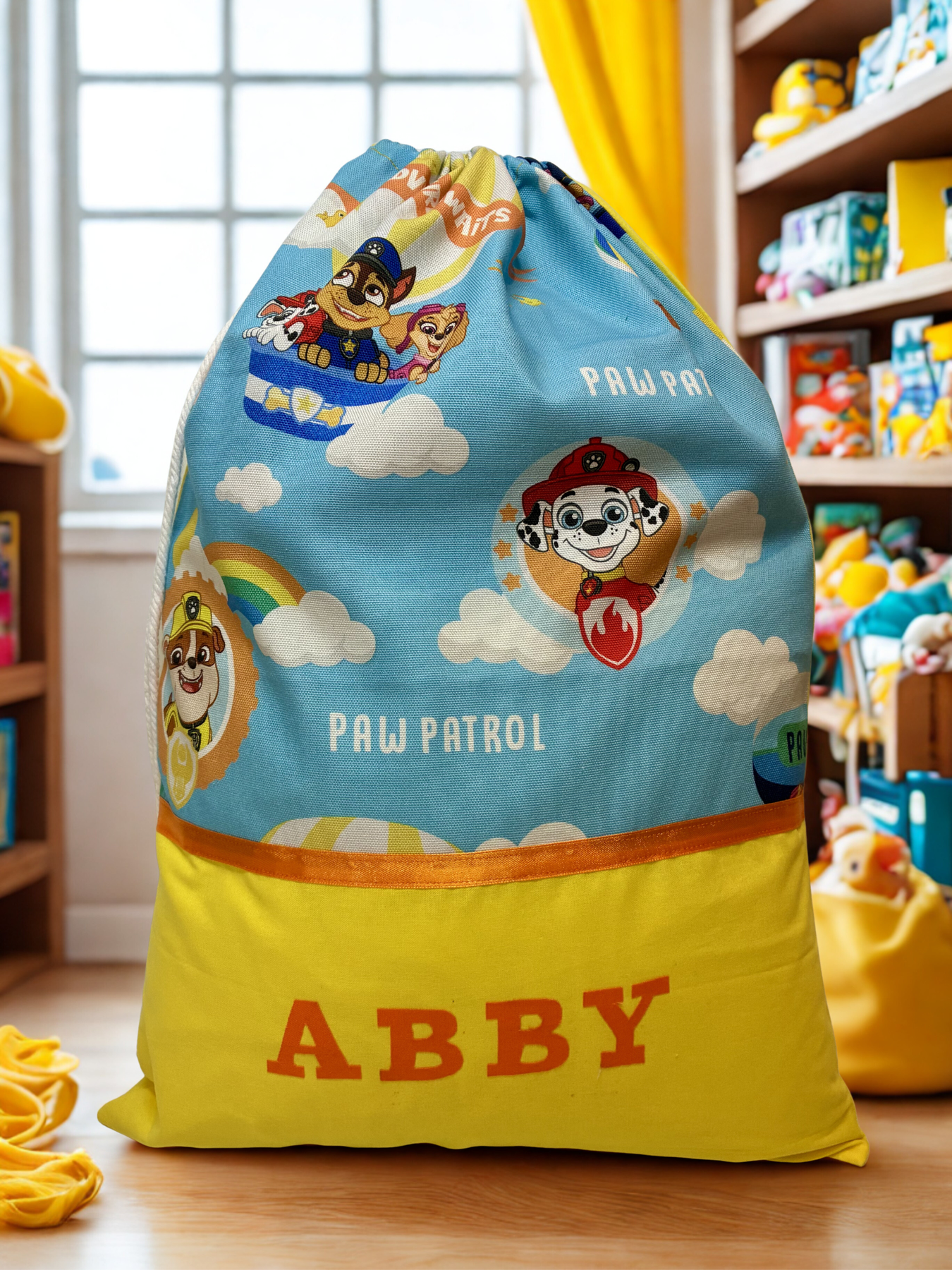 Children's Library Bag , Handmade, Personalised