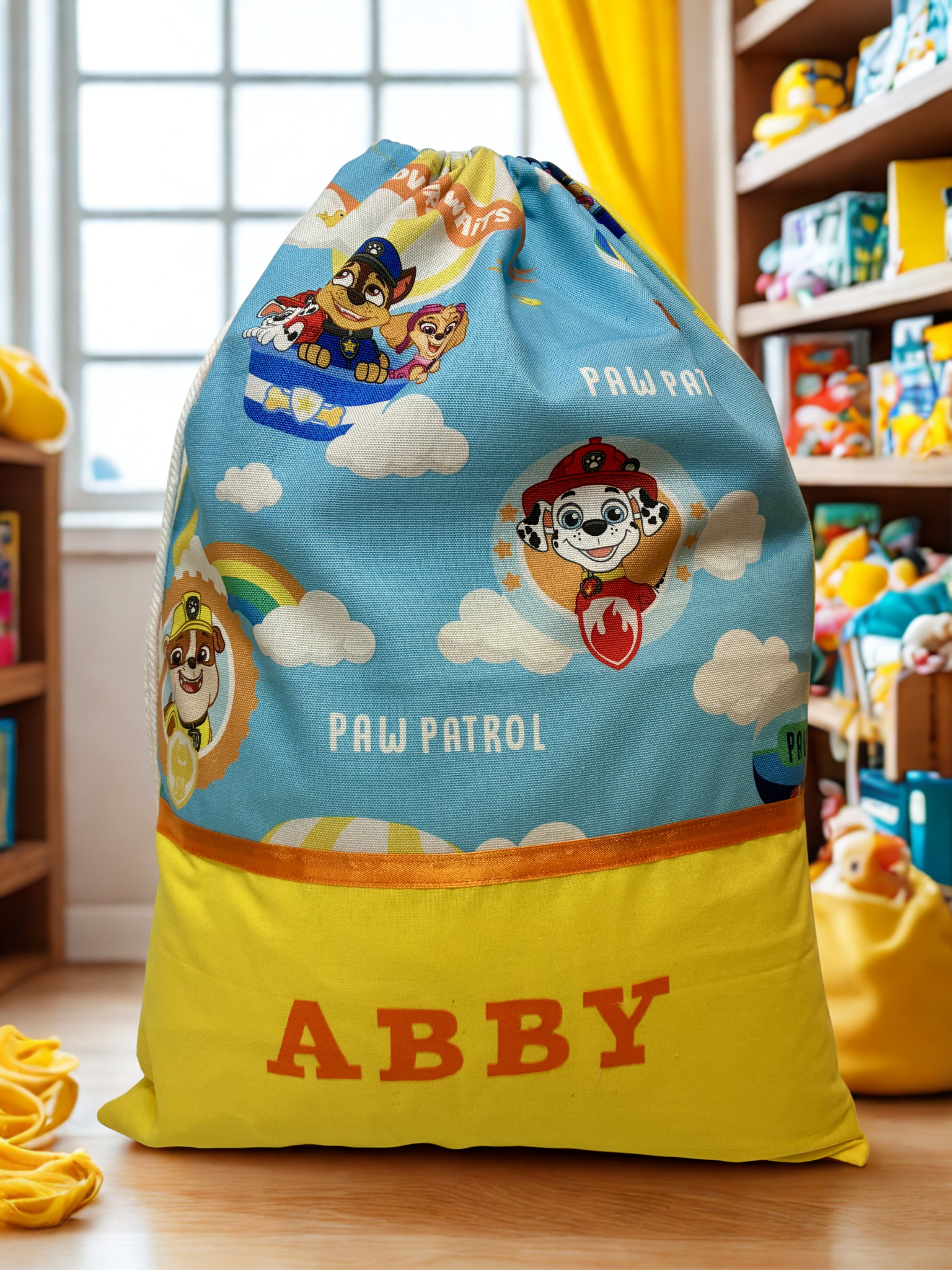 Children's Library Bag , Handmade, Personalised