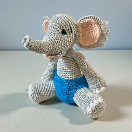 Crochet Elephant – Handmade Sibling Love