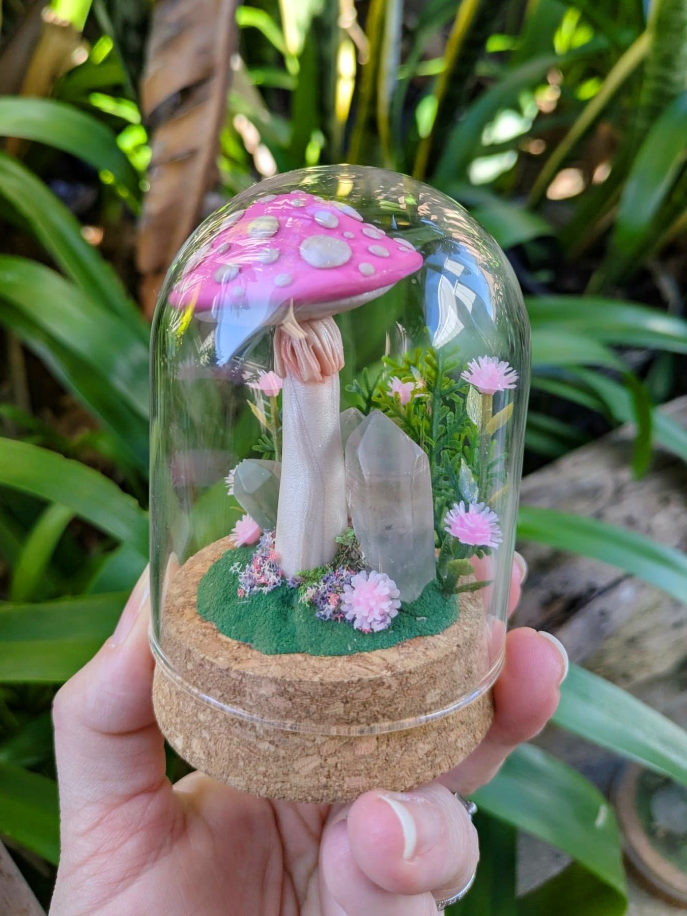 Enchanted Pink Mushroom Dome