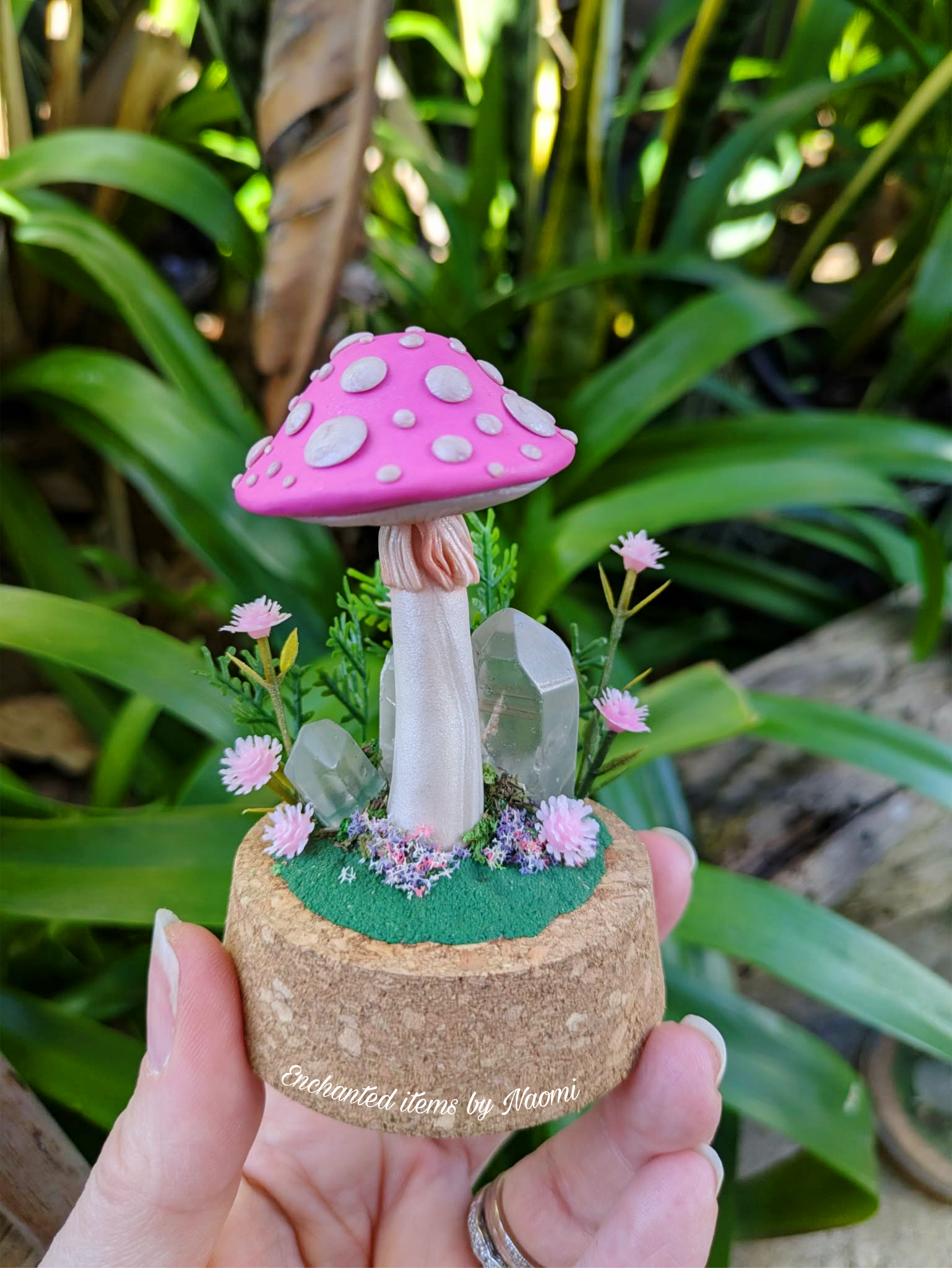 Enchanted Pink Mushroom Dome