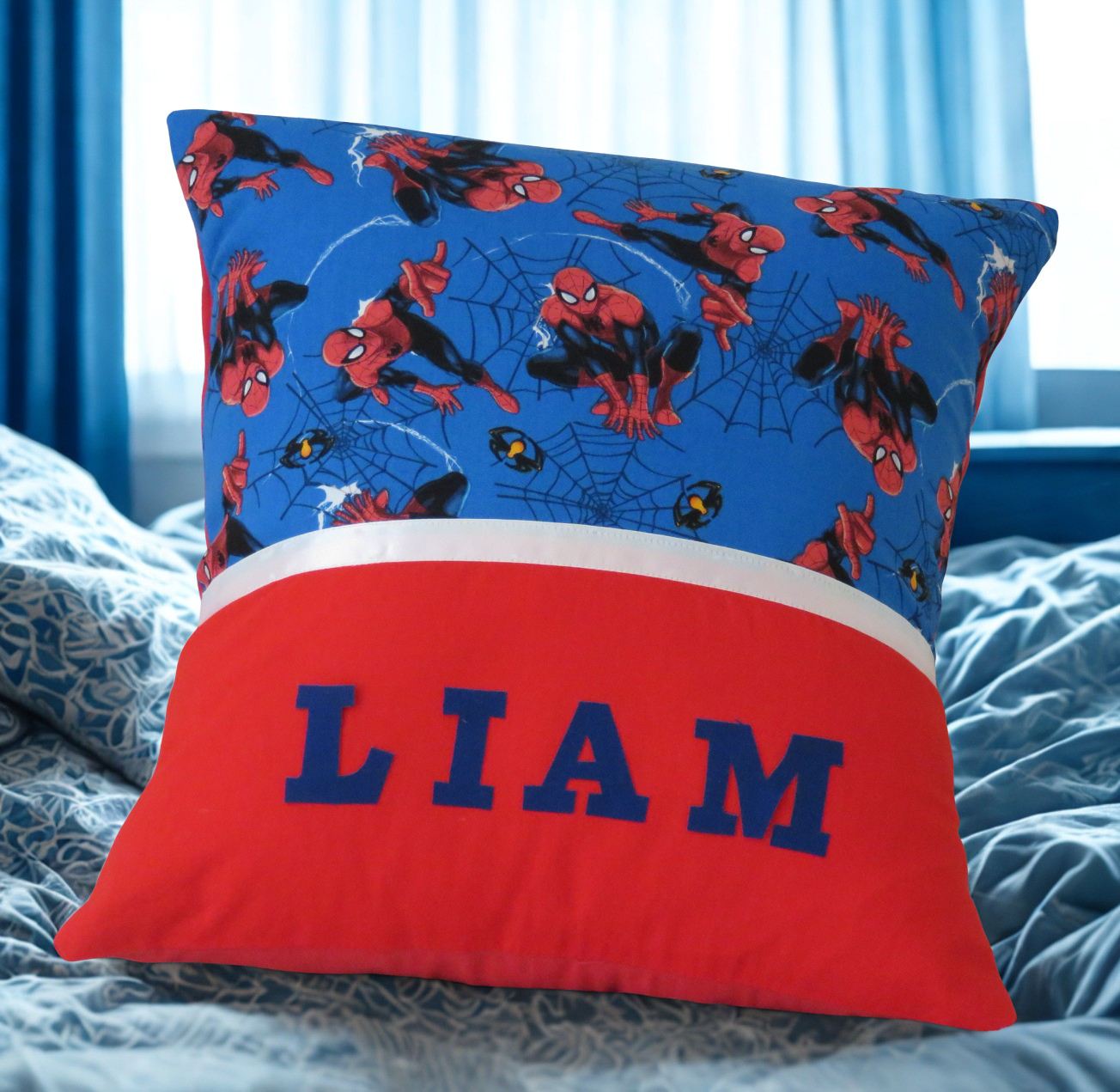 Childrens Cushion Cover, Handmade, Personalised
