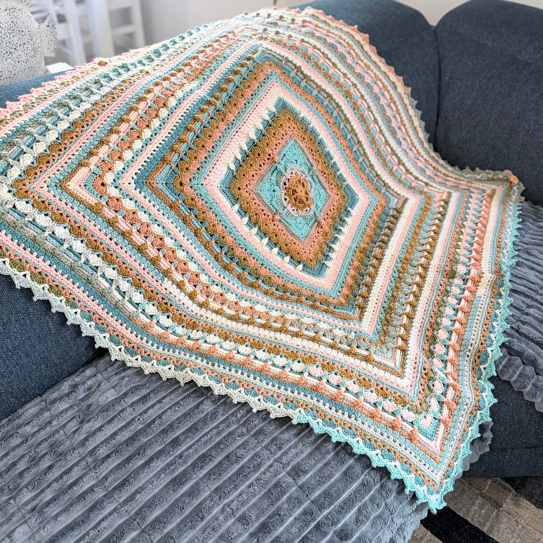 #084-Lap Size Blanket/Throw Rug