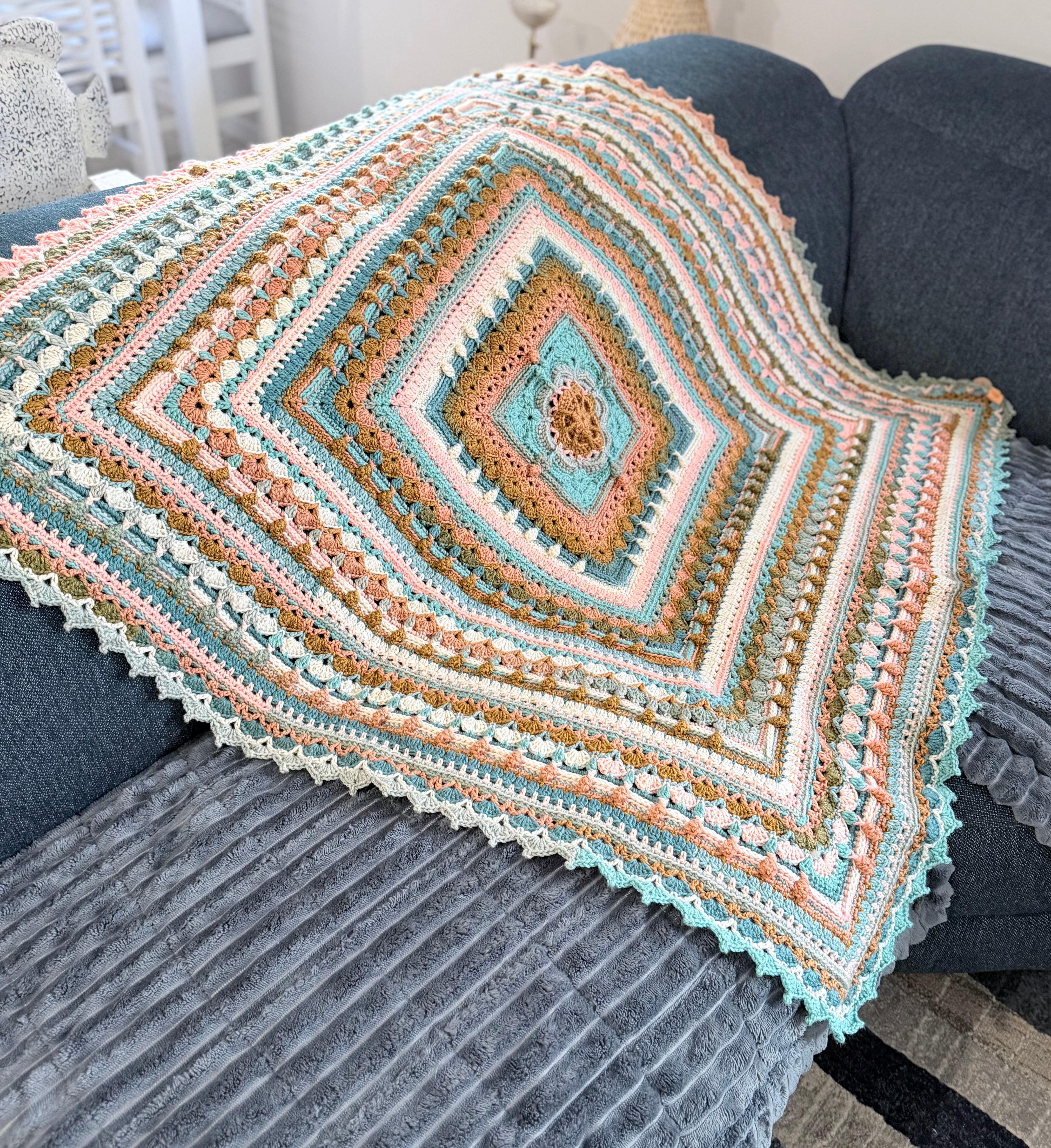 #084-Lap Size Blanket/Throw Rug