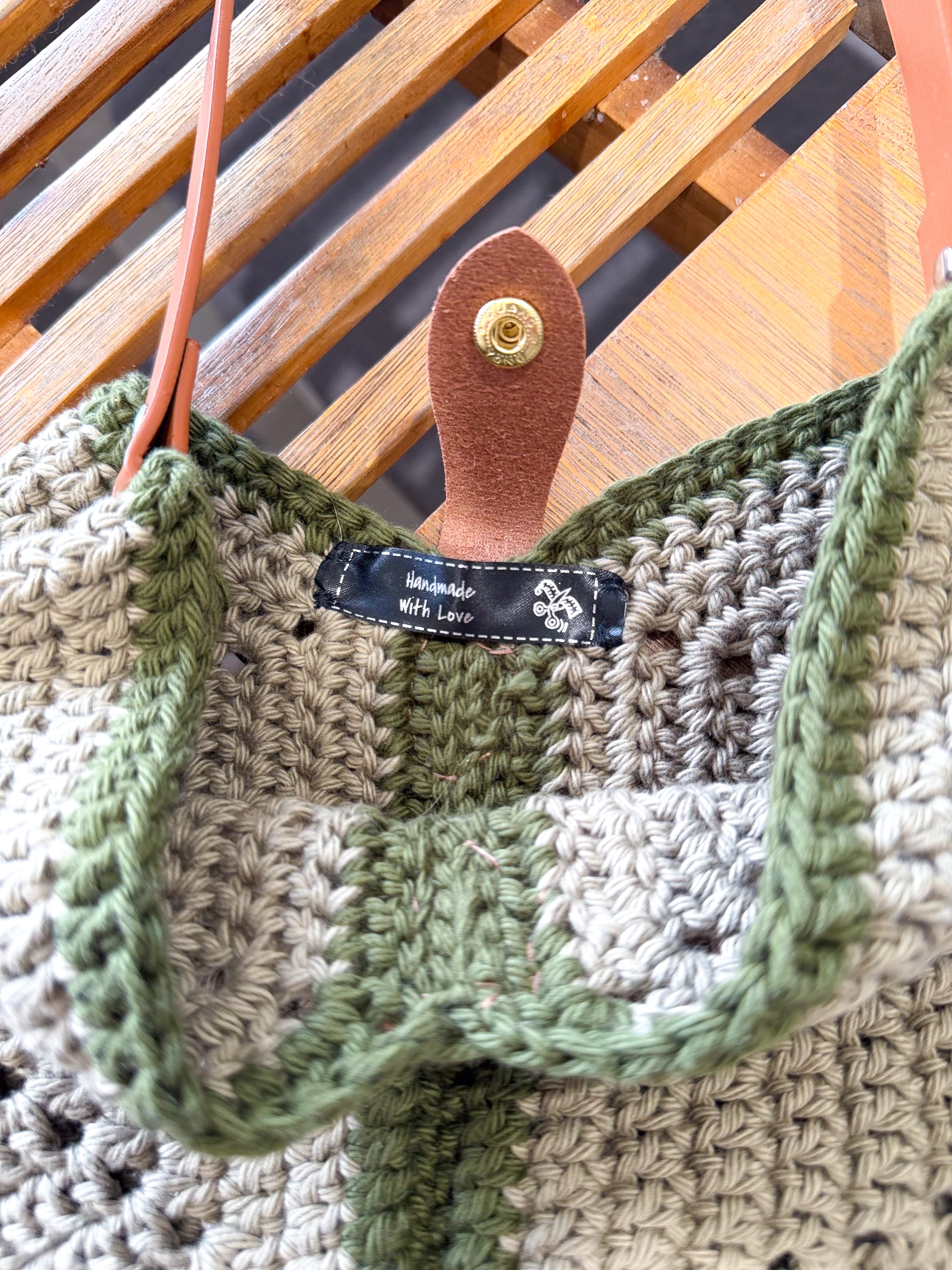 #103 Symmetry Bag with Faux Handle