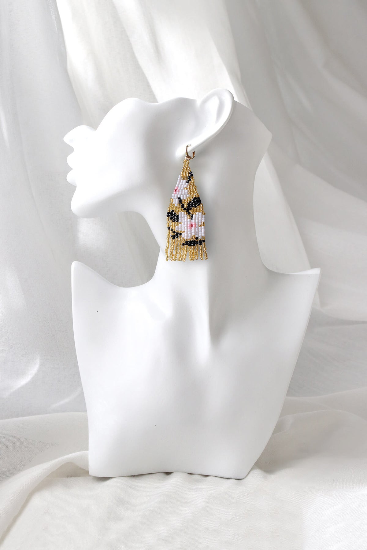 Flora Drops Beaded Earrings