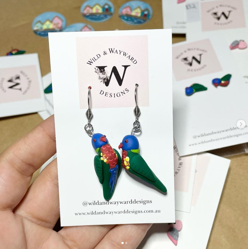 Rainbow Lorikeet Dangles