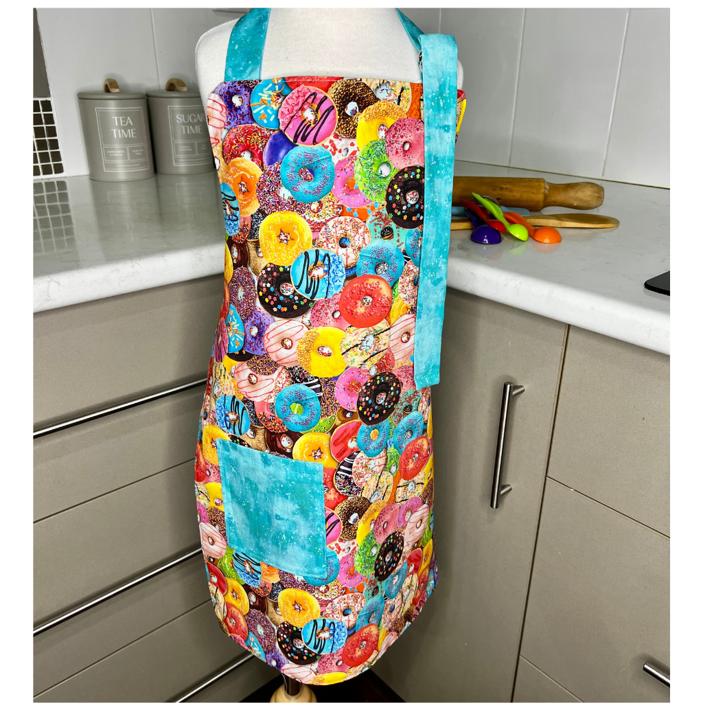 Apron .. Children's Reversible .. Donuts