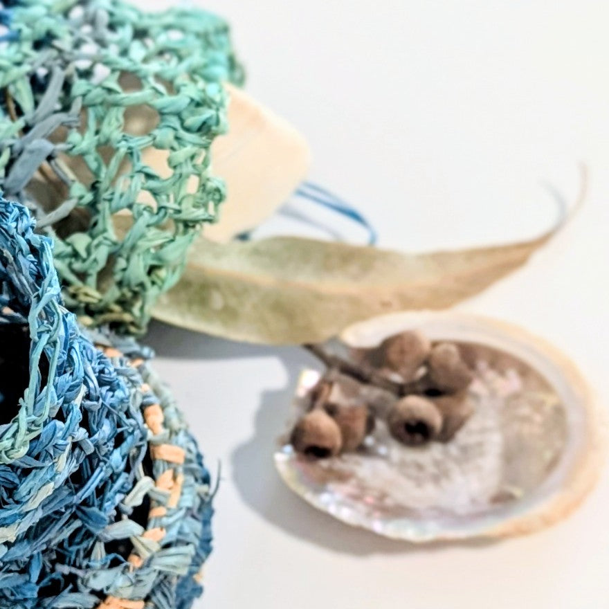 Blue Dilly Bags - Kids Nature Play - Gift Set Pair of  Gather Forage Pouches