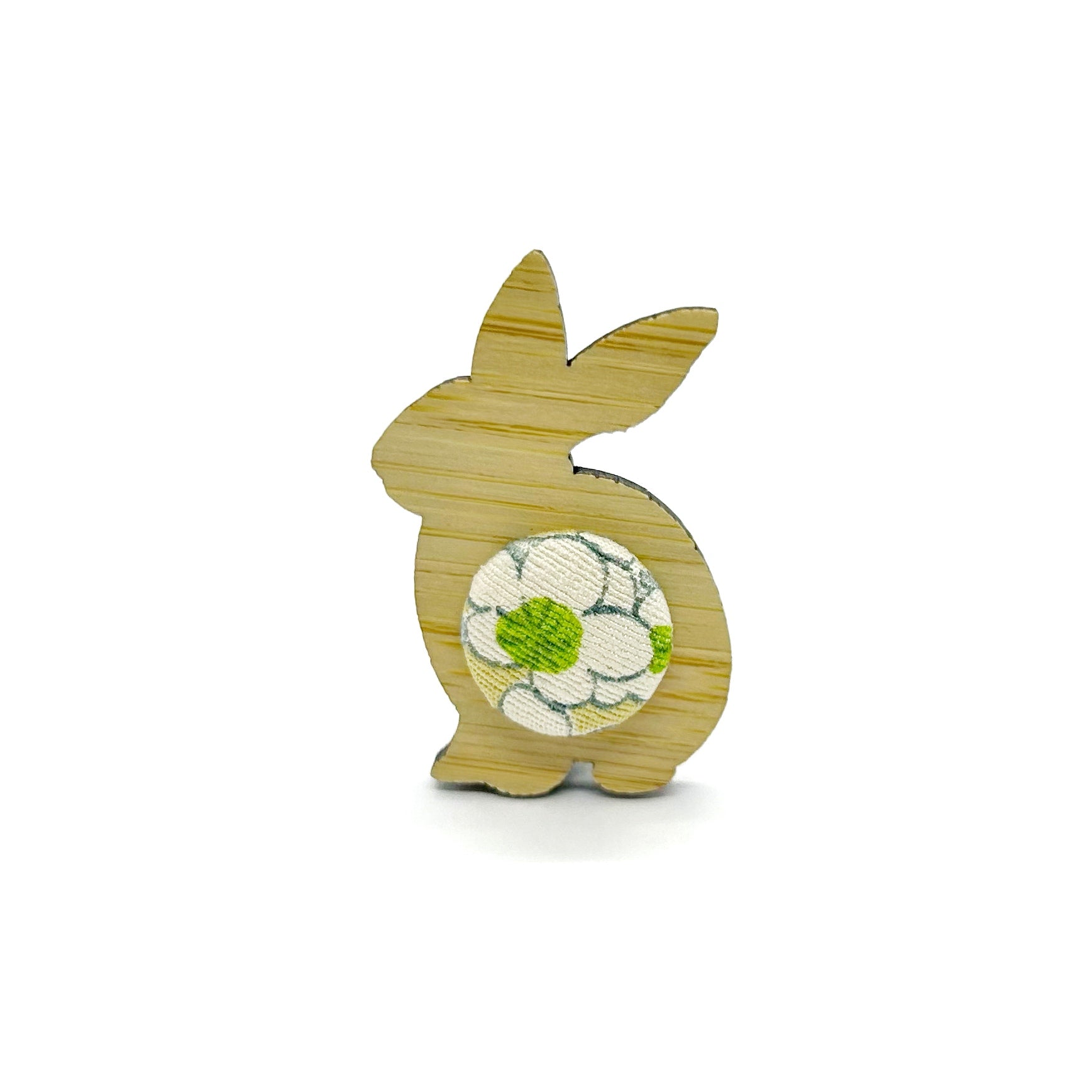 Bunny Brooch with Gift Box - Green