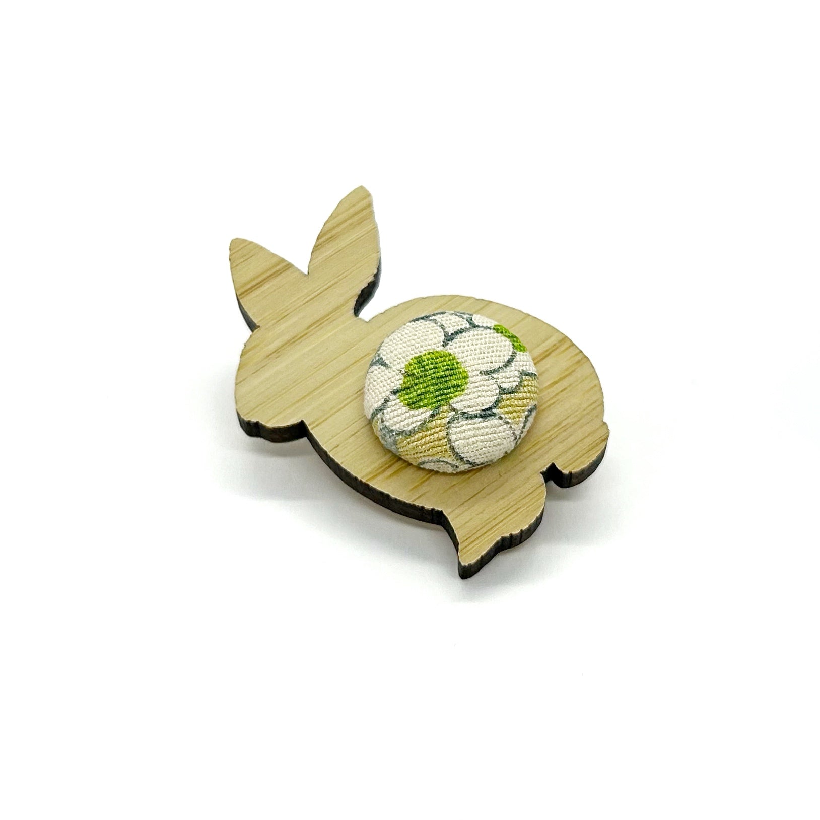 Bunny Brooch with Gift Box - Green