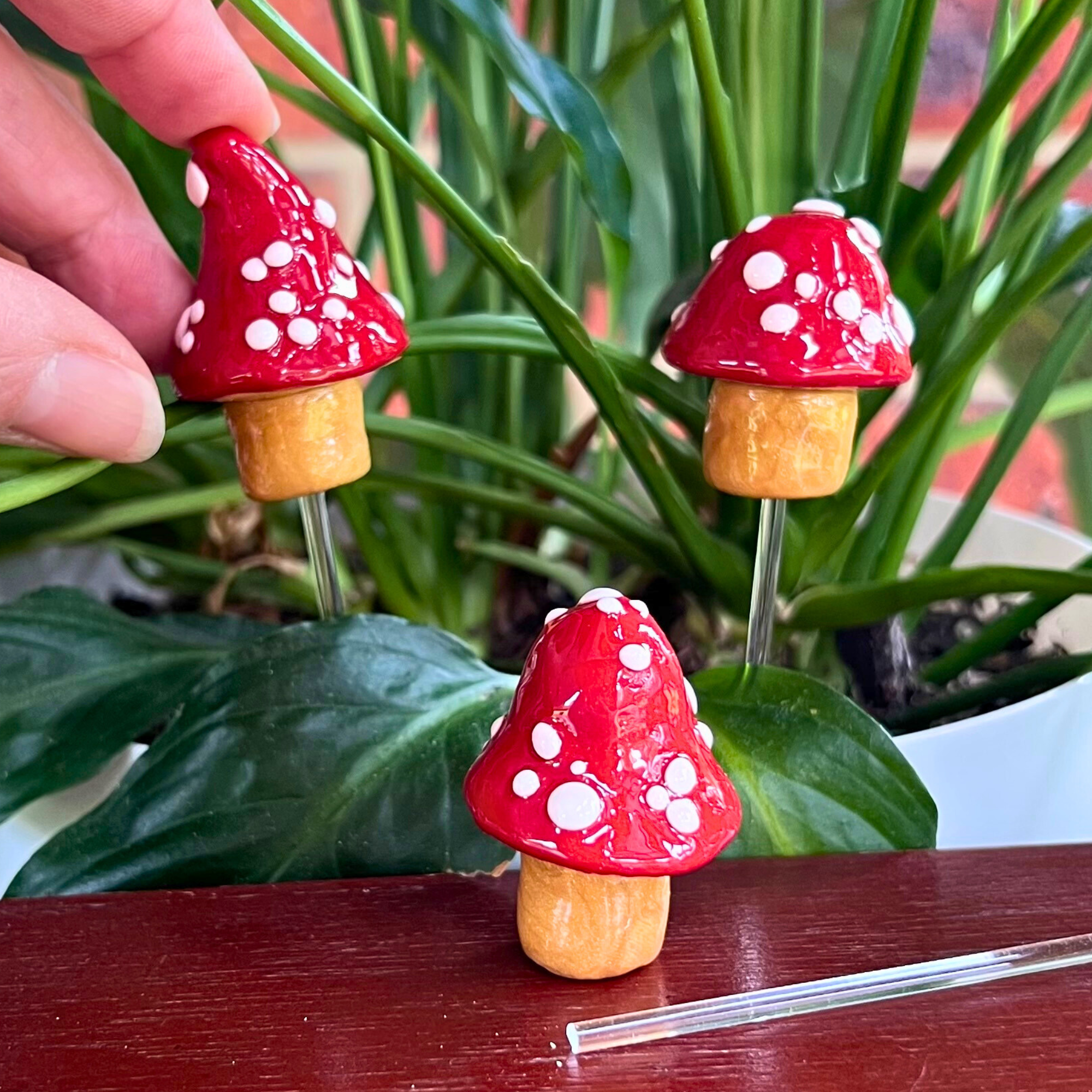 Whimsical toadstool trio - 'Sophia'