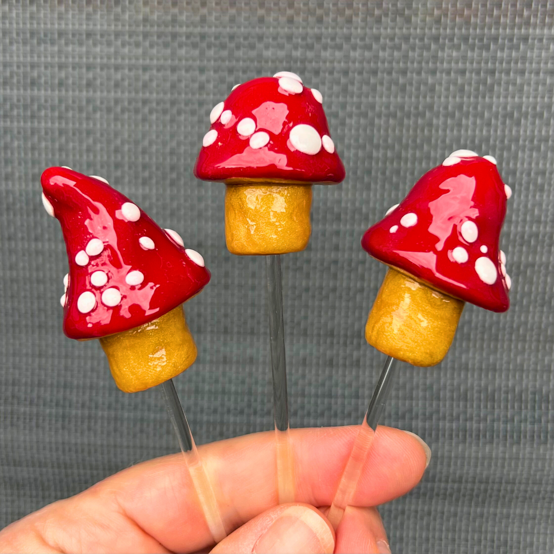 Whimsical toadstool trio - 'Sophia'