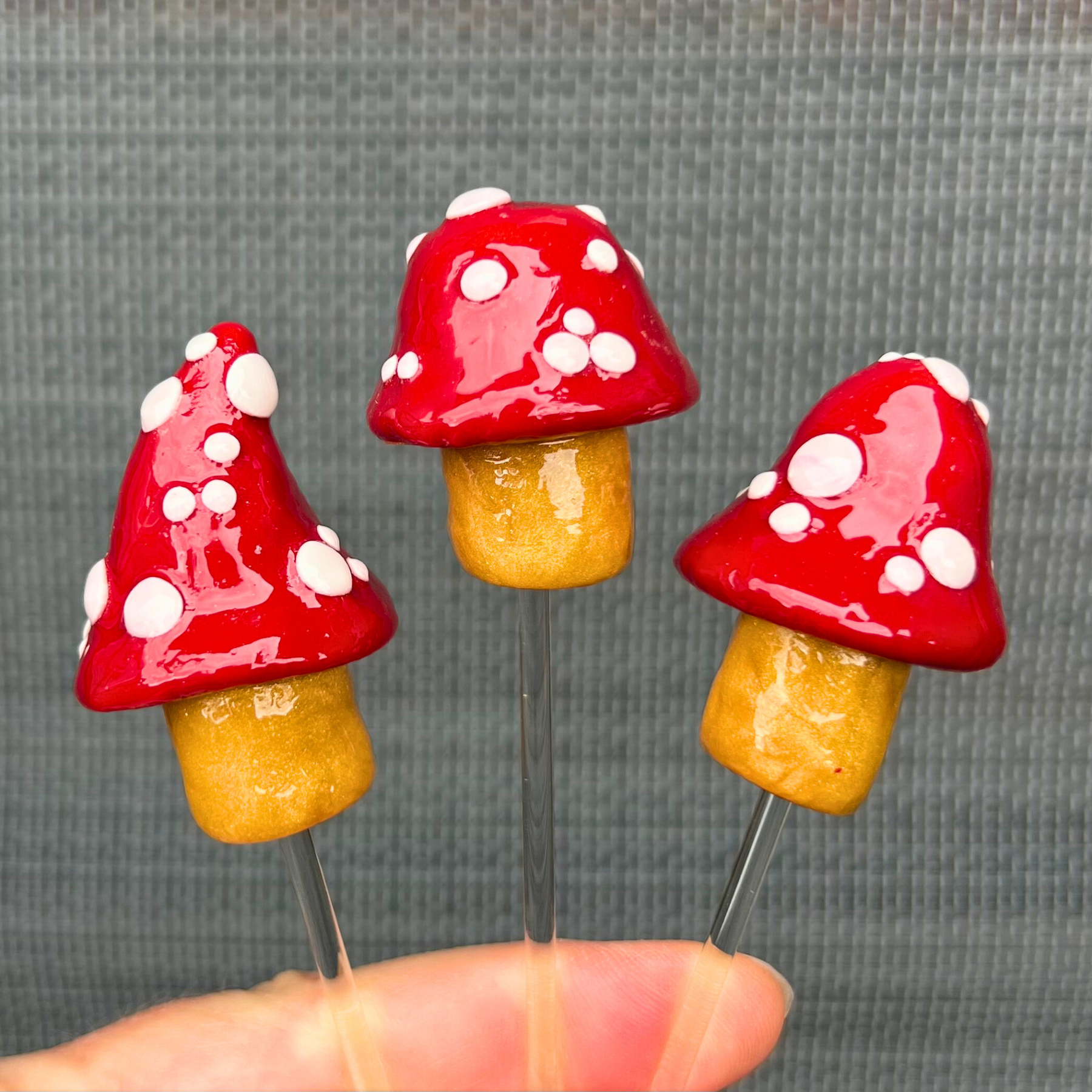 Whimsical toadstool trio - 'Sophia'