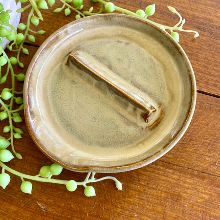 Handmade Ceramic Egg Cracking Plate|Spoon Rest|Handmade Pottery