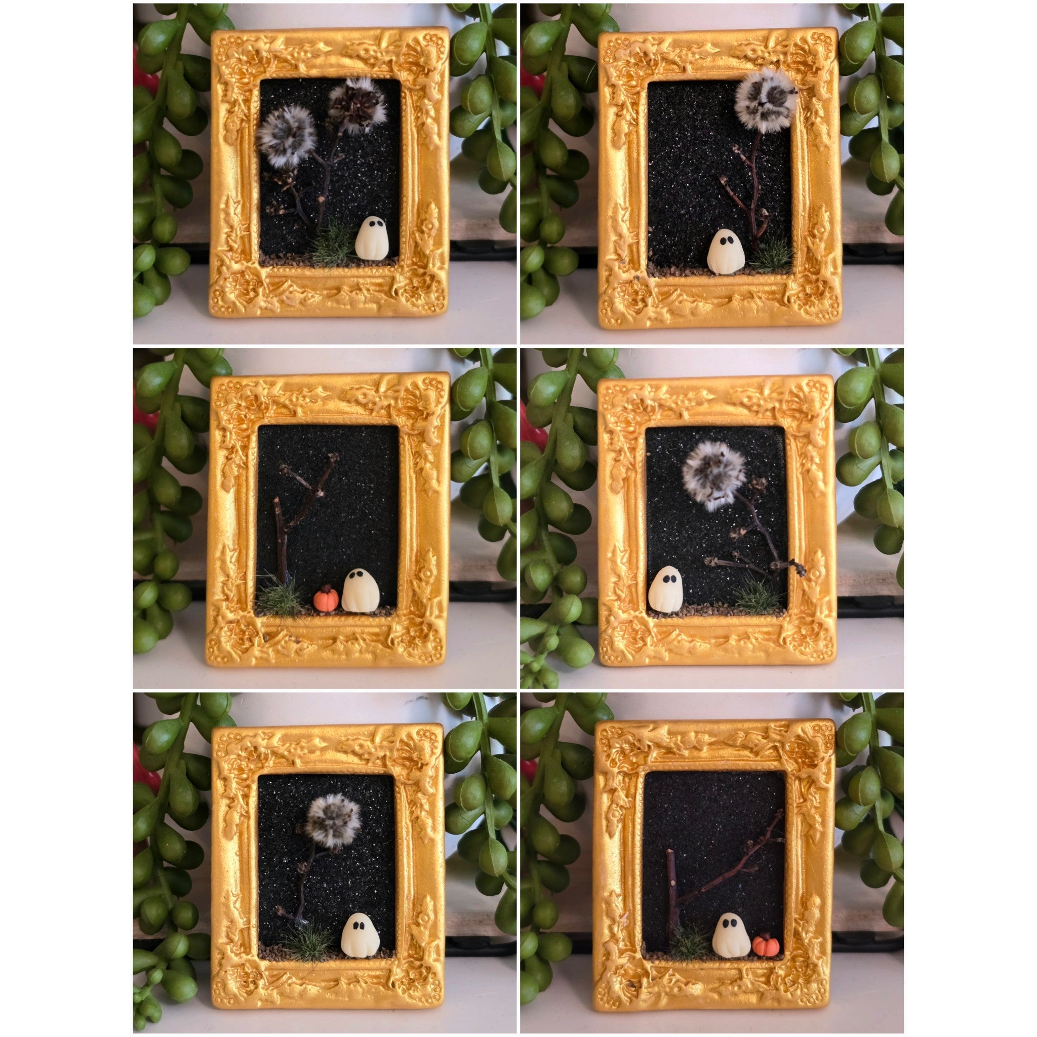 Glow-in-Dark Ghost Magnet | Mini Halloween Frame